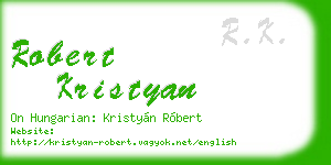 robert kristyan business card