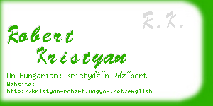 robert kristyan business card